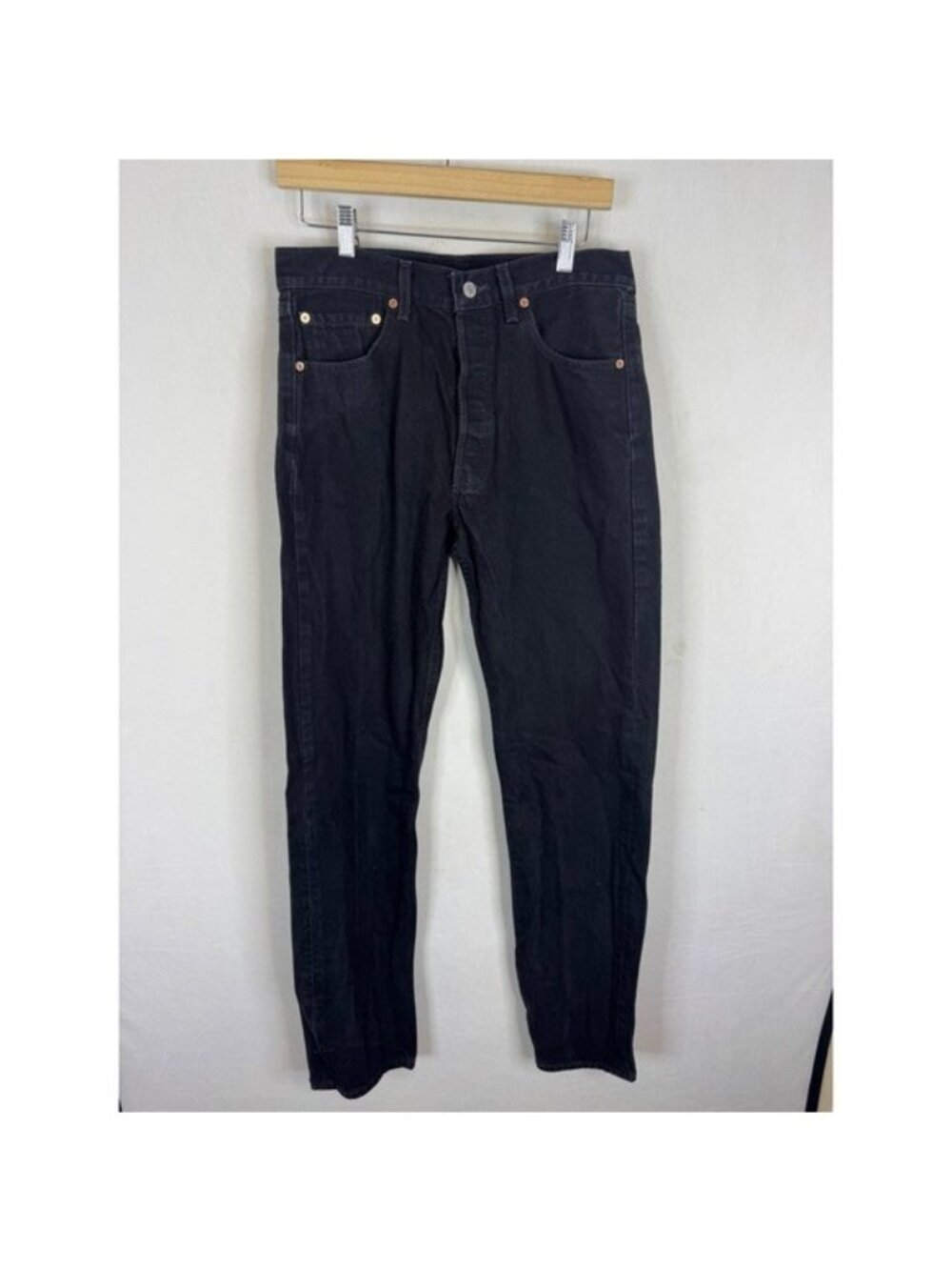 VIntage 90s Levis 501 Black Denim Button Fly Straight Jeans Mens 32x36 Canada